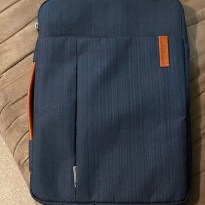 Lacdo Navy Blue Laptop Bag